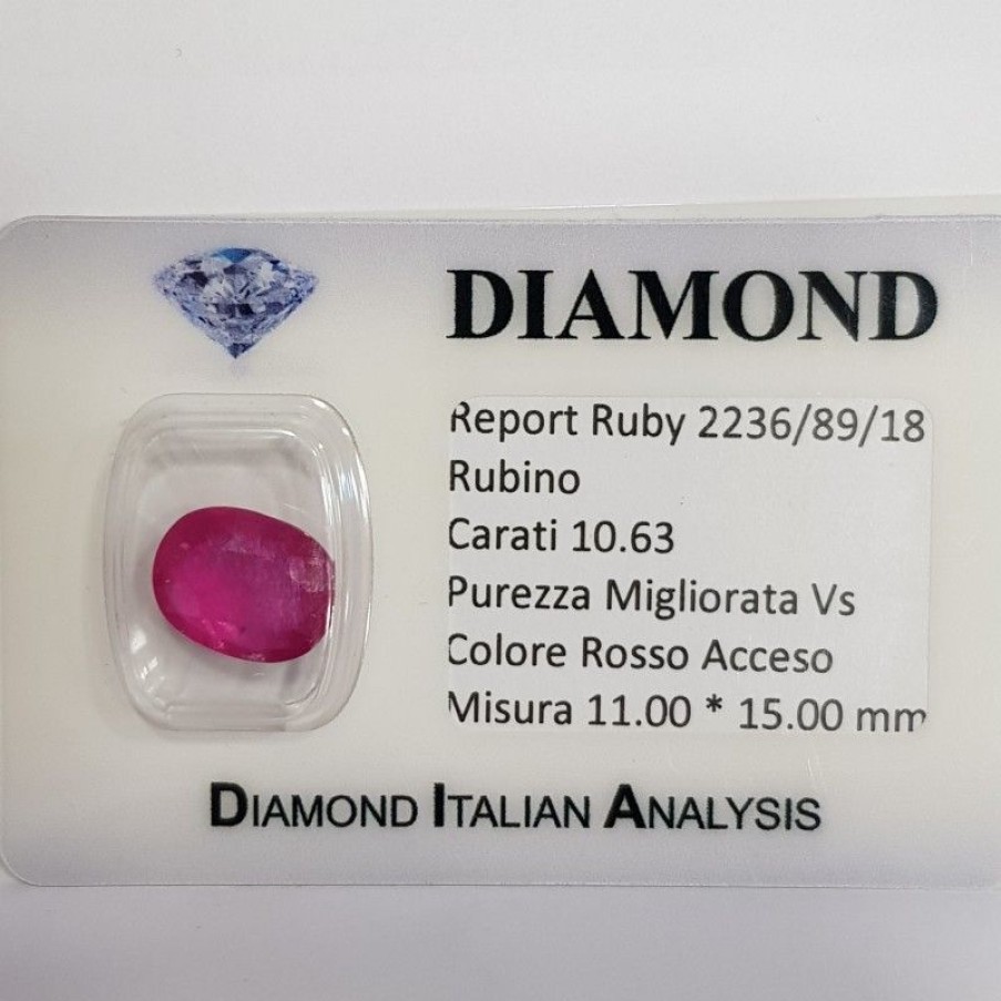 Gem Diamond Centre | Ruby Oval 10.63 Carats Burma Lot 10.00