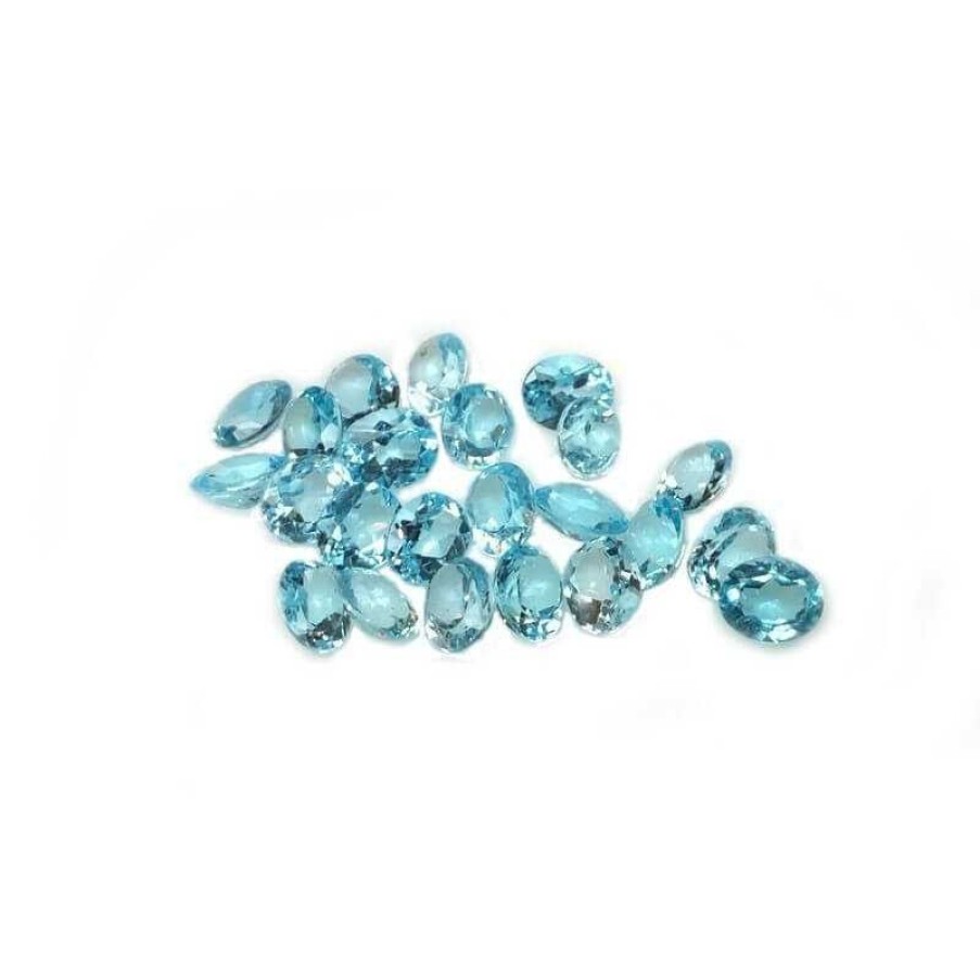 Gem Diamond Centre | Blue Topaz Oval Cut 7 X 5 Weight 0.90 Carats