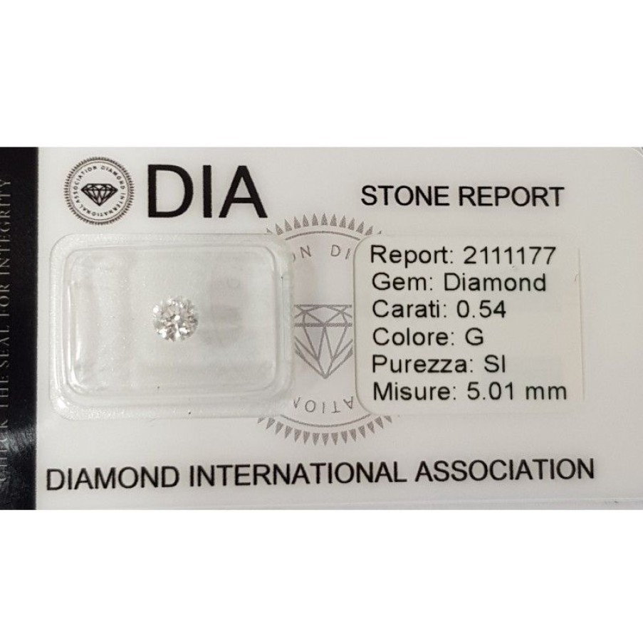 Certified Diamonds DIA | 0.54 G Si Diamond Certified Dia In Blister - Rep2111177