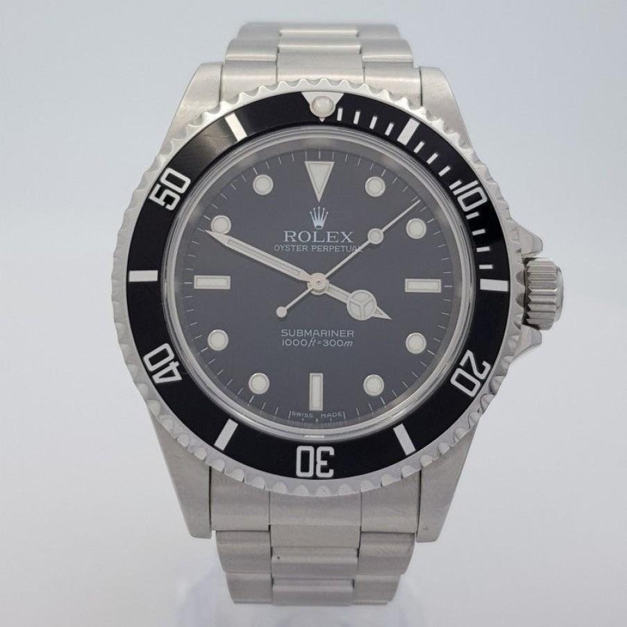 Used Watches ROLEX | Rolex Submariner (No Date) 40Mm 14060M With Card And Service Stahl ...