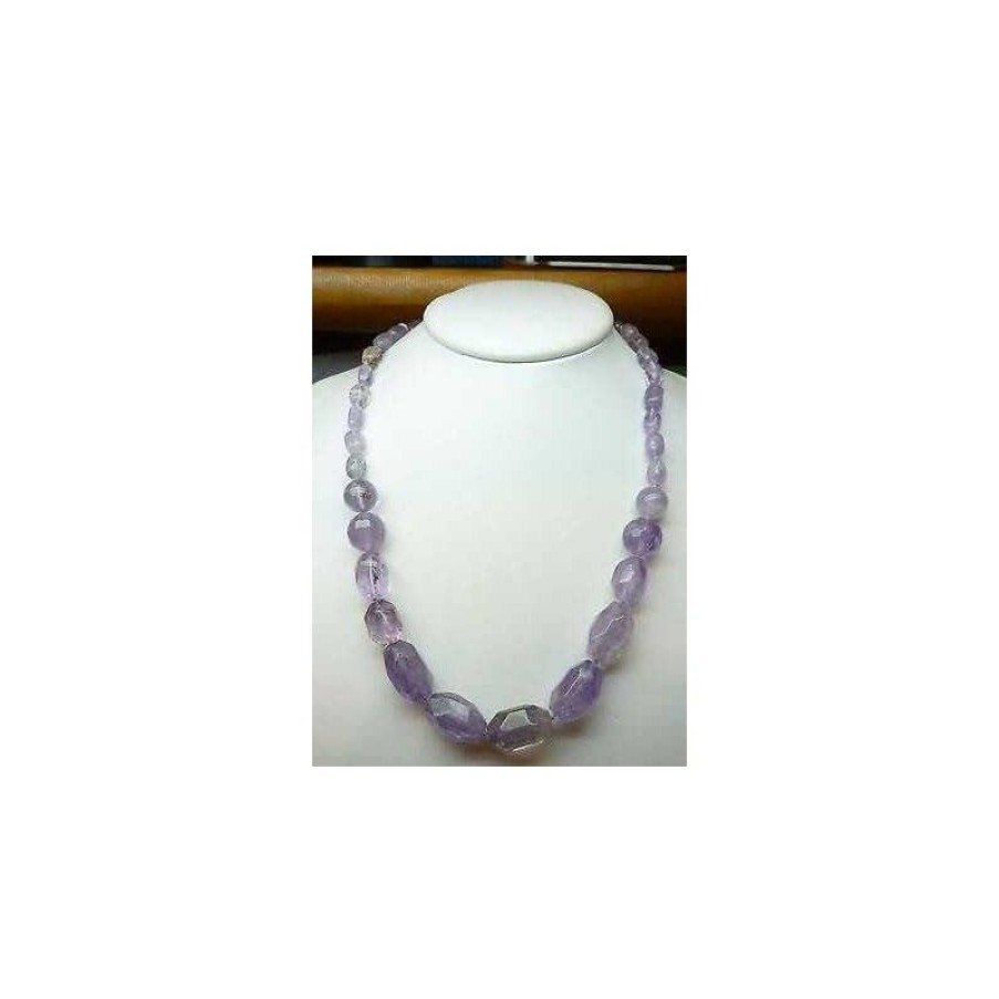 Gems Jewelry Diamond Centre | Necklace Amethyst, Length 58 Cm And 480 Ct Total