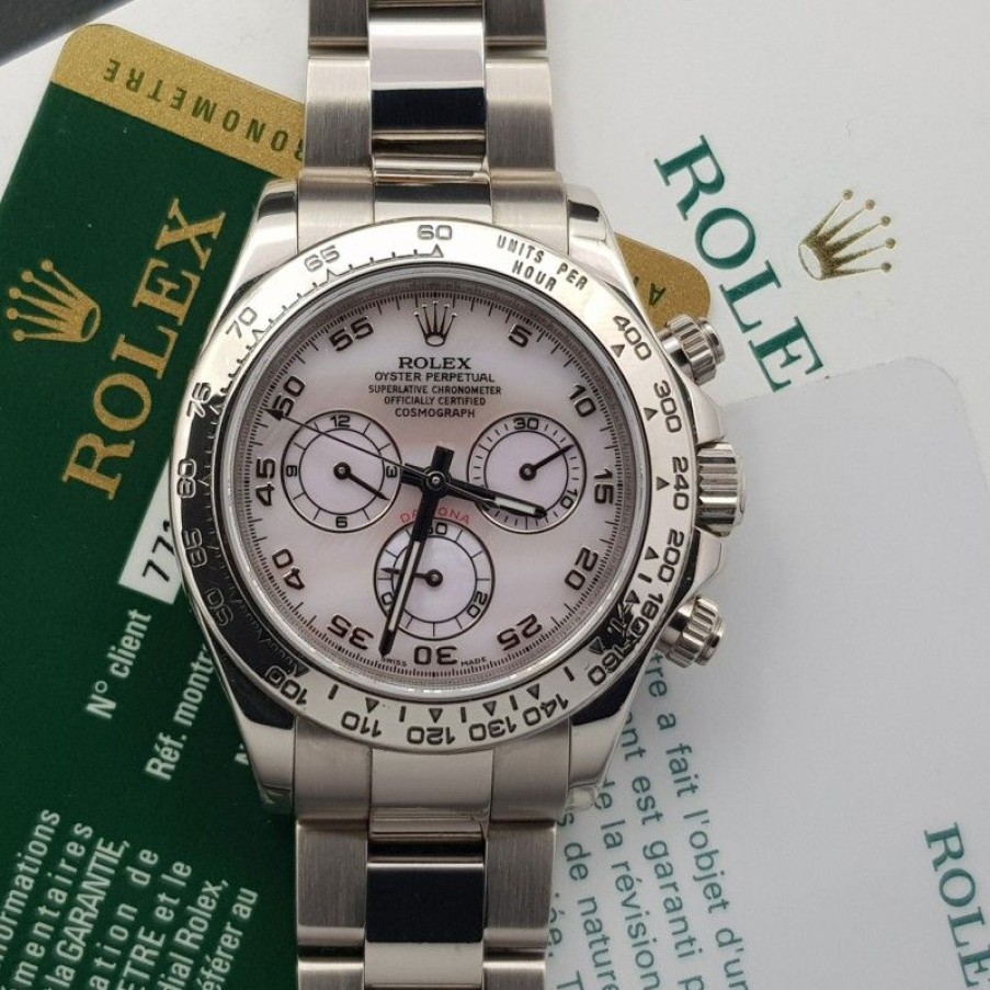 Used Watches ROLEX | Rolex Daytona Cosmograph 116509 18K White Gold Mother Of Pearl Dial...