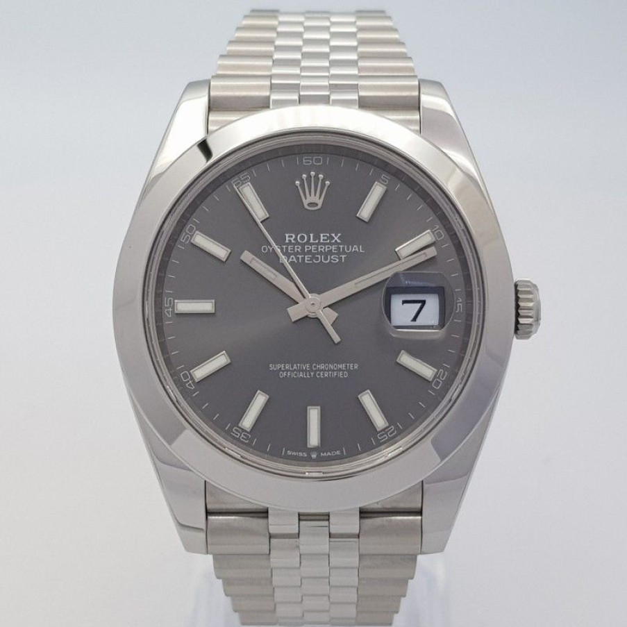 Used Watches ROLEX | Rolex Datejust 41Mm 126300 With Card Mint Condition Stahl Steel 2146Cy