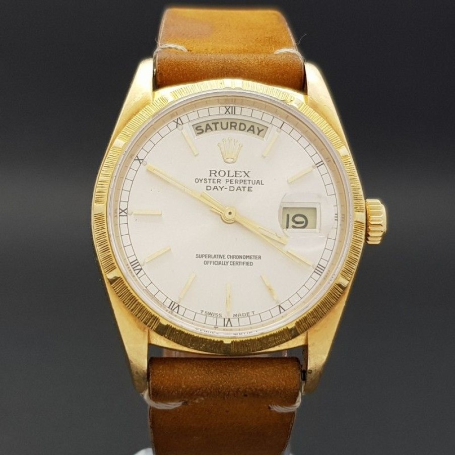 Used Watches ROLEX | Rolex Day-Date 36 36Mm 18078 Very Good Condition Full Gold Diam1203