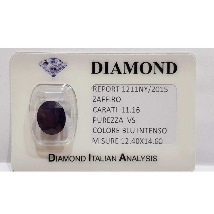 Gem Diamond Centre | 11.16 Carat Oval Sapphire In Certified Blister