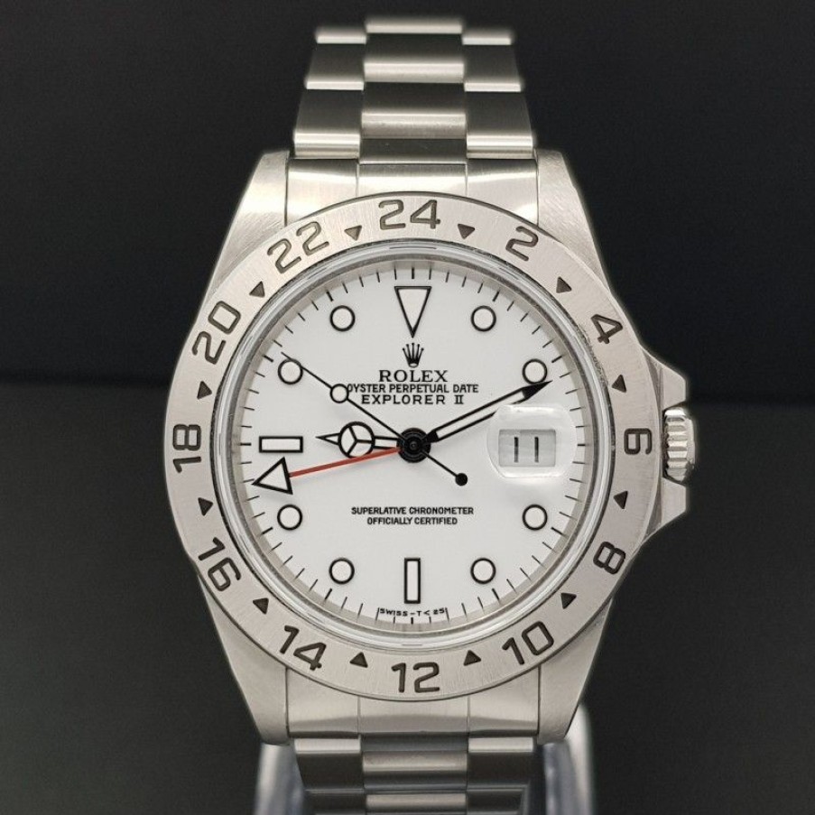 Used Watches ROLEX | Rolex Explorer Ii 16570 40Mm White Dial Mint Condition Stahl Steel ...