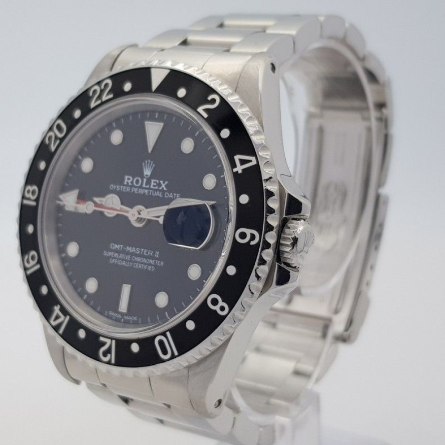 Used Watches ROLEX | Rolex Gmt-Master Ii 16710 With Paper+ Service Good Condition Stahl ...