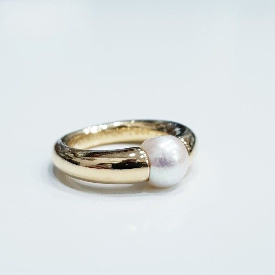 Gold Jewelry CARTIER | Cartier Ring In 18Kt Yellow Gold With Natural Pearl