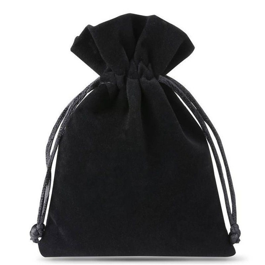 Miscellaneous Articles Diamond Centre | Packaging Black Velvet Bags-8 X 10 Cm