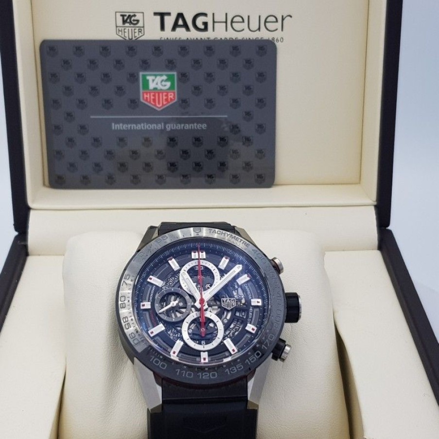 Used Watches TAG HEUER | Tag Heuer Carrera Caliber Heuer 01 Mint Condition Stahl Steel Diam949