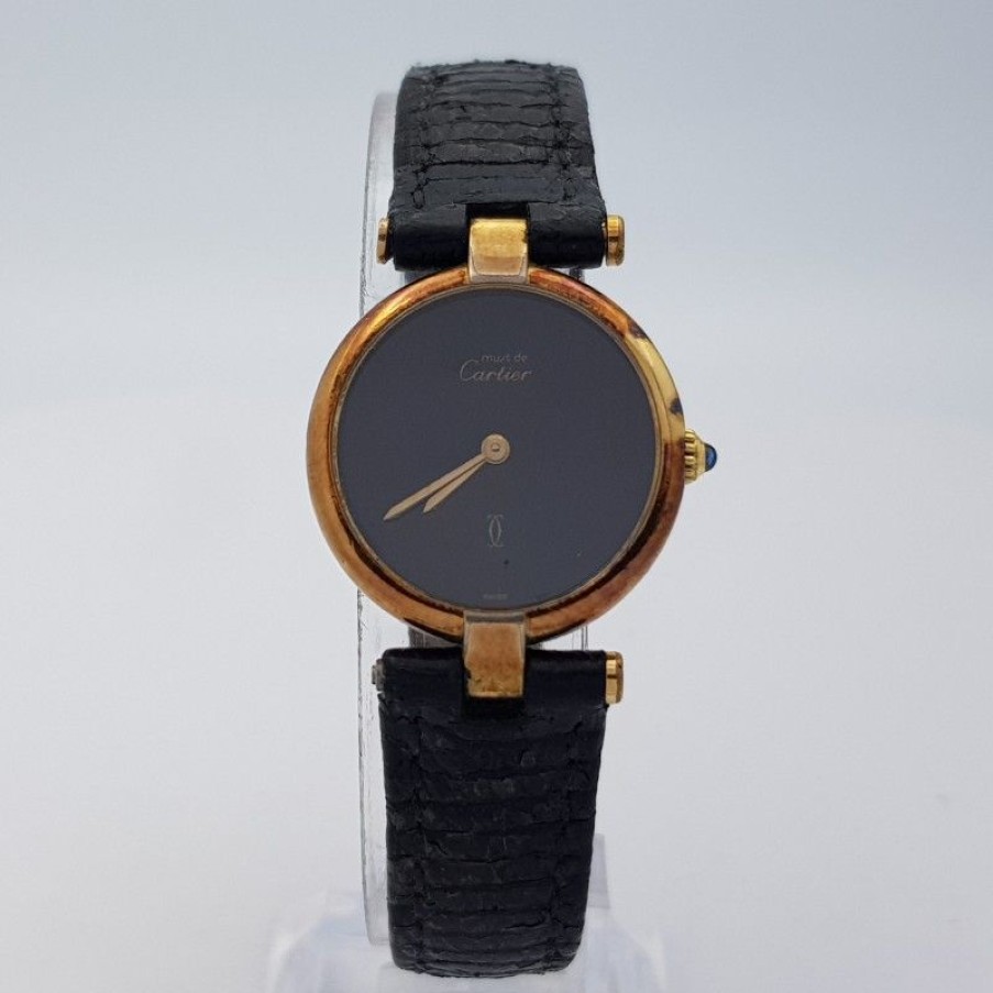 Used Watches CARTIER | Cartier Gold Mantel Tank Vermeil