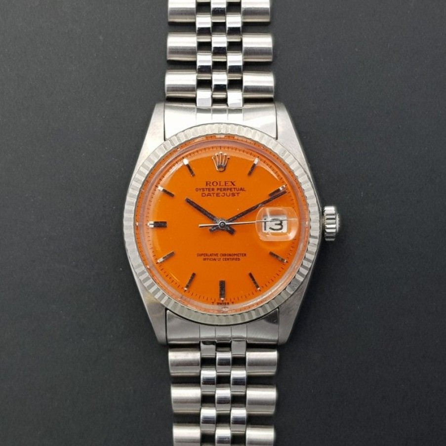 Used Watches ROLEX | Rolex Datejust 36Mm 1601 Good Condition Stahl Steel 505Sett1