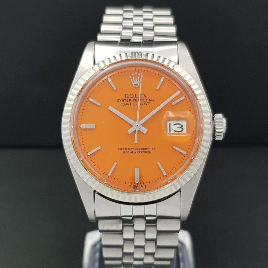 Used Watches ROLEX | Rolex Datejust 36Mm 1601 Good Condition Stahl Steel 505Sett1