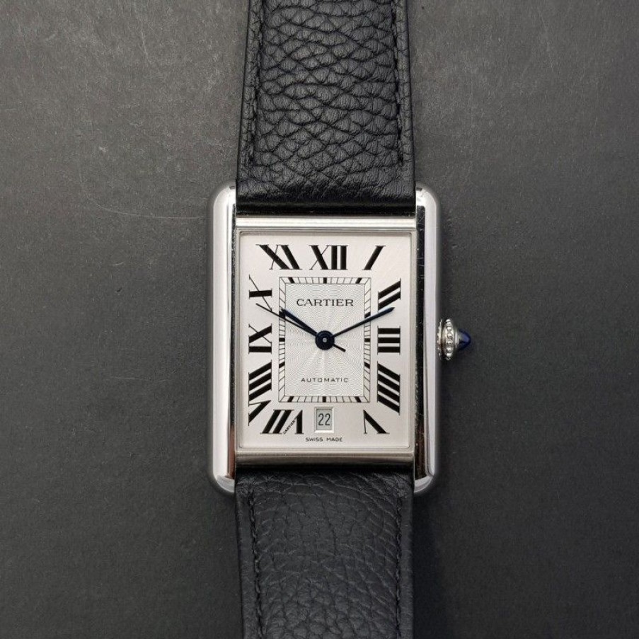 Used Watches CARTIER | Cartier Tank Solo Xl Very Good Condition Stahl Steel Diam1229