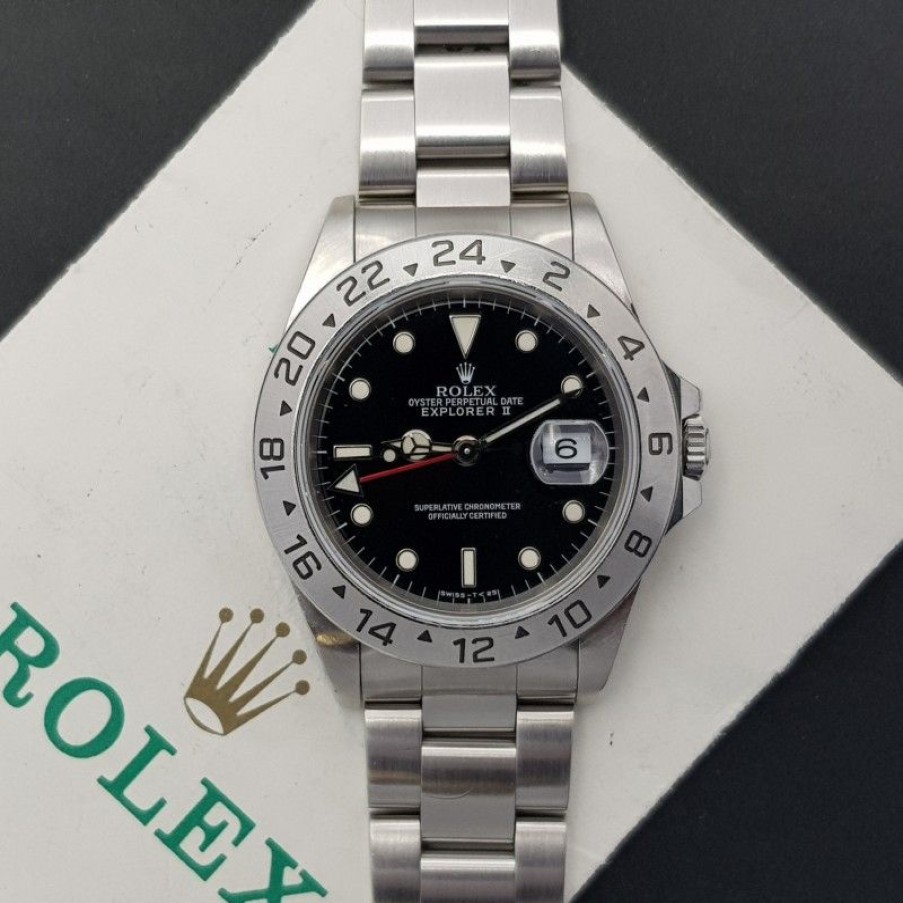 Used Watches ROLEX | Rolex Explorer Ii 16570 40Mm With Paper Good Condition Stahl Steel ...