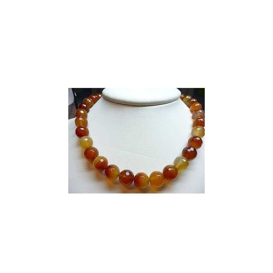 Gems Jewelry Diamond Centre | Necklace Carnelian Russian Measure 12 Closing Silver 925 Discount 4...