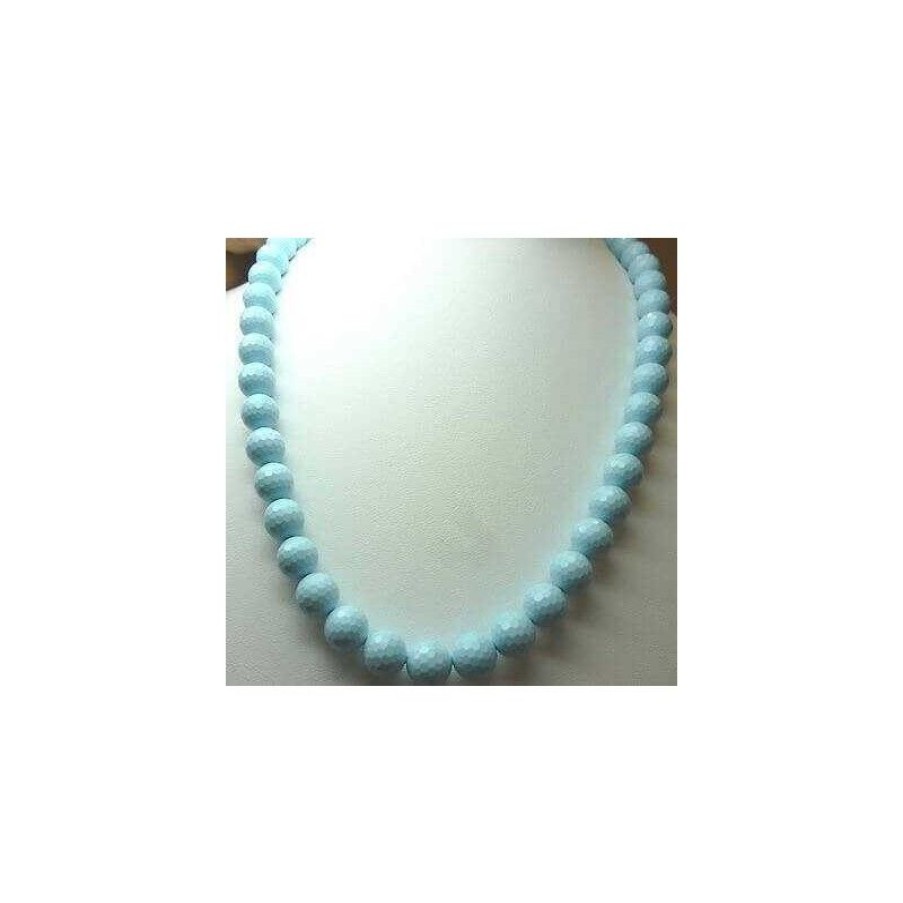 Gems Jewelry Diamond Centre | Turquoise Necklace Diameter 10 Mm Extra Quality Length 50 Cm Weight...