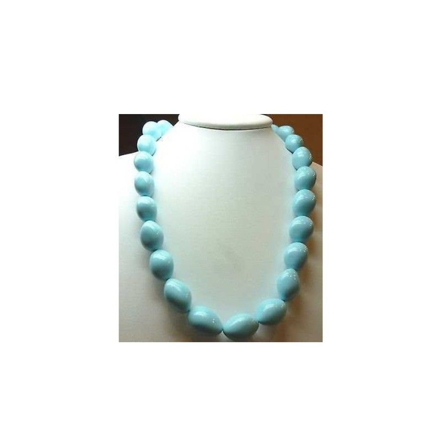 Gems Jewelry Diamond Centre | Extra Quality Turquoise Necklace With Diameter 17 Length 62 Cm P...