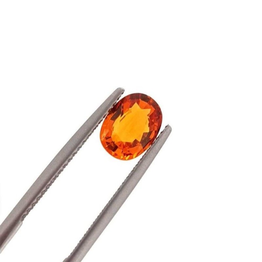 Gem Diamond Centre | Oval Orange Sapphire 0.30 Carat 5X4Mm