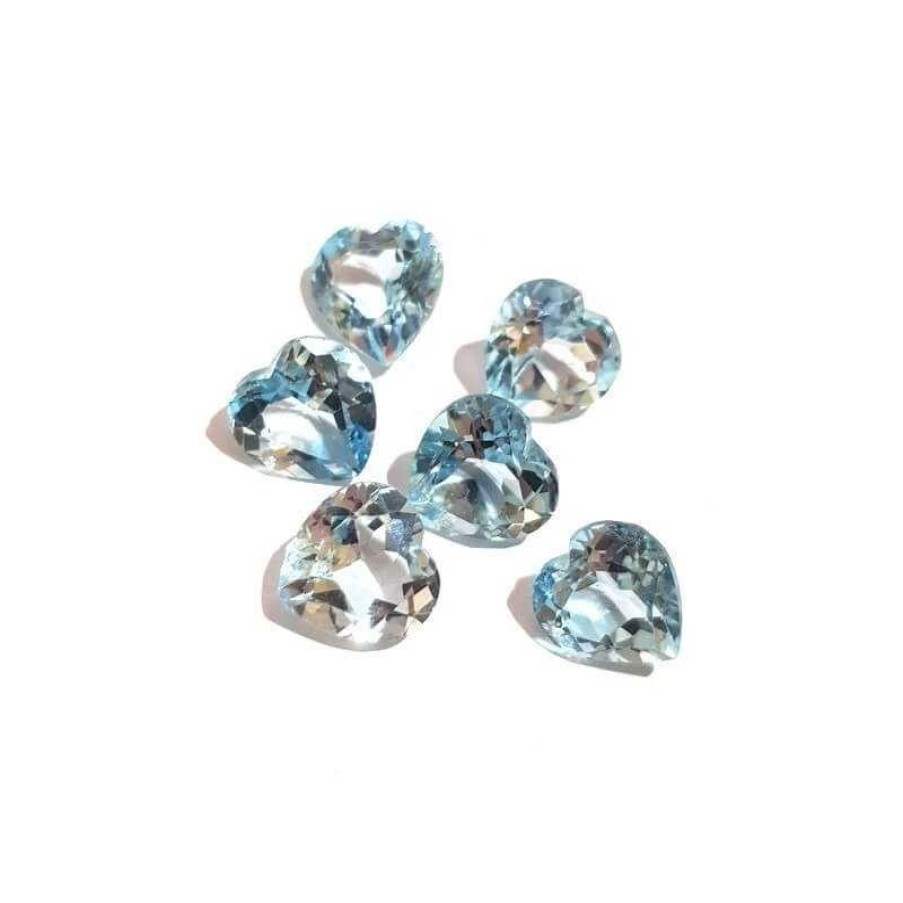 Gem Diamond Centre | Blue Topaz Heart 1.70 Carats 7.00 X 7.00 Mm