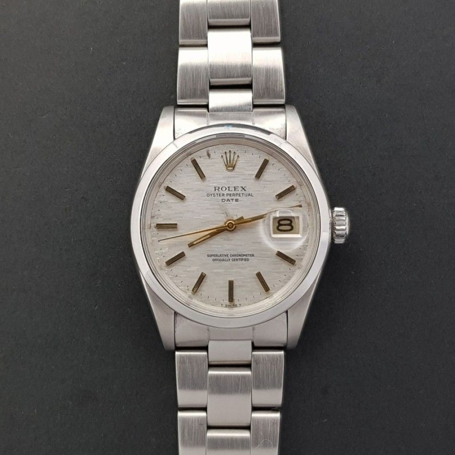 Used Watches ROLEX | Rolex Oyster Perpetual Date 1500 34Mm Good Condition Stahl Steel Di...