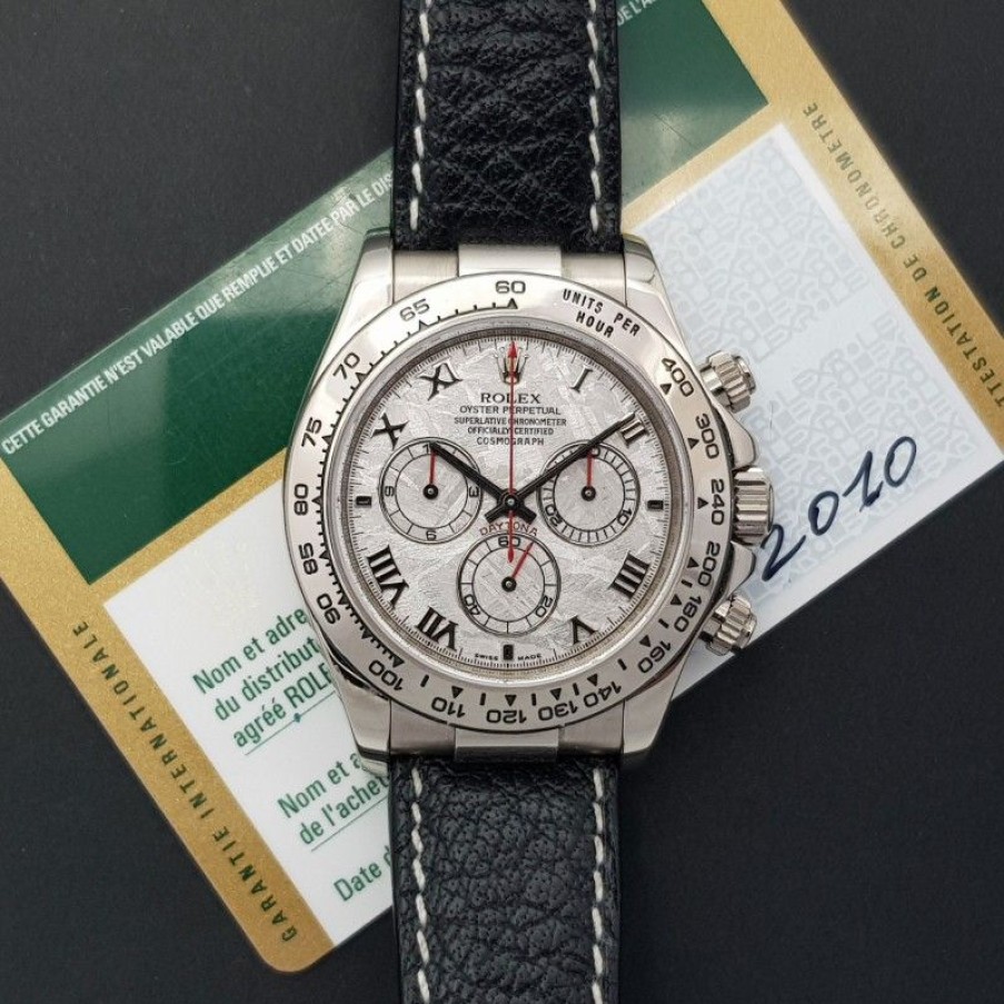 Used Watches ROLEX | Rolex Daytona 116519 Meteorite Dial With Card Very Good Condition W...