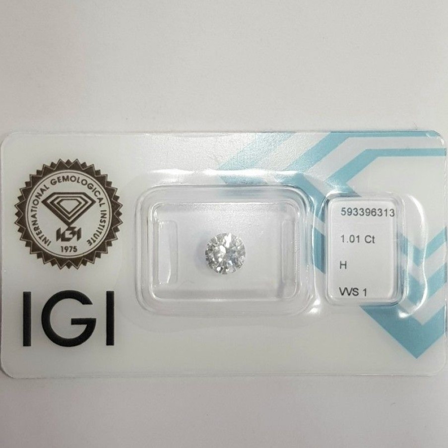 Certified Diamonds IGI | Igi Certified Diamond In Blister 1.01 H Vvs1 - Rep.593396313