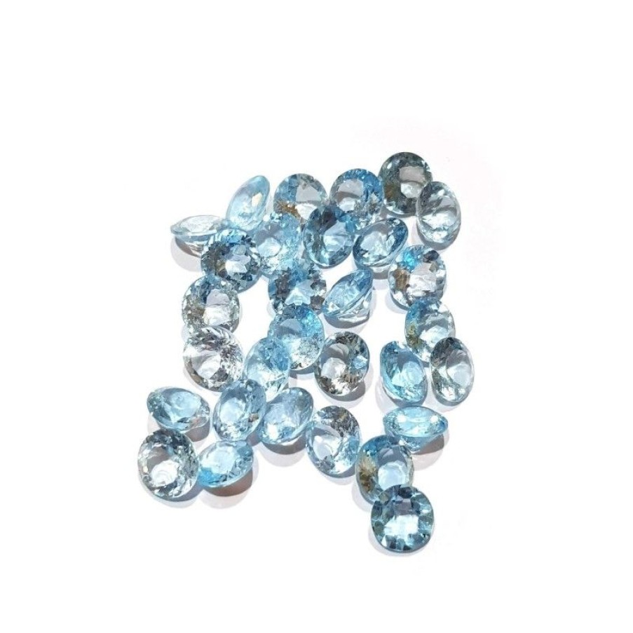 Gem Diamond Centre | Blue Round Topaz 3.00 Carats 9 Mm