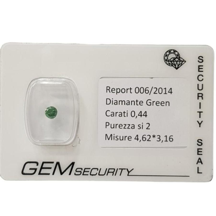 Certified Diamonds Diamond Centre | Green Round Diamond 0.44 Ct Si2 In Blister Certificate China Manufacturer