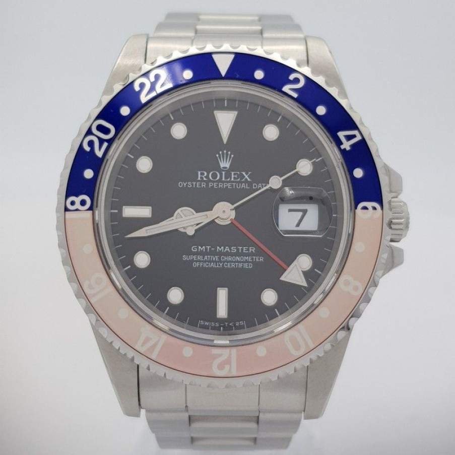 Used Watches ROLEX | Rolex Gmt-Master 16700 Pepsi Very Good Condition Stahl Steel Diam1135