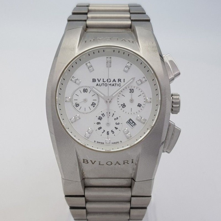 Used Watches BVLGARI | Bulgari Ergon Dial Mother Of Pearl Good Condition Stahl Steel Diam1086