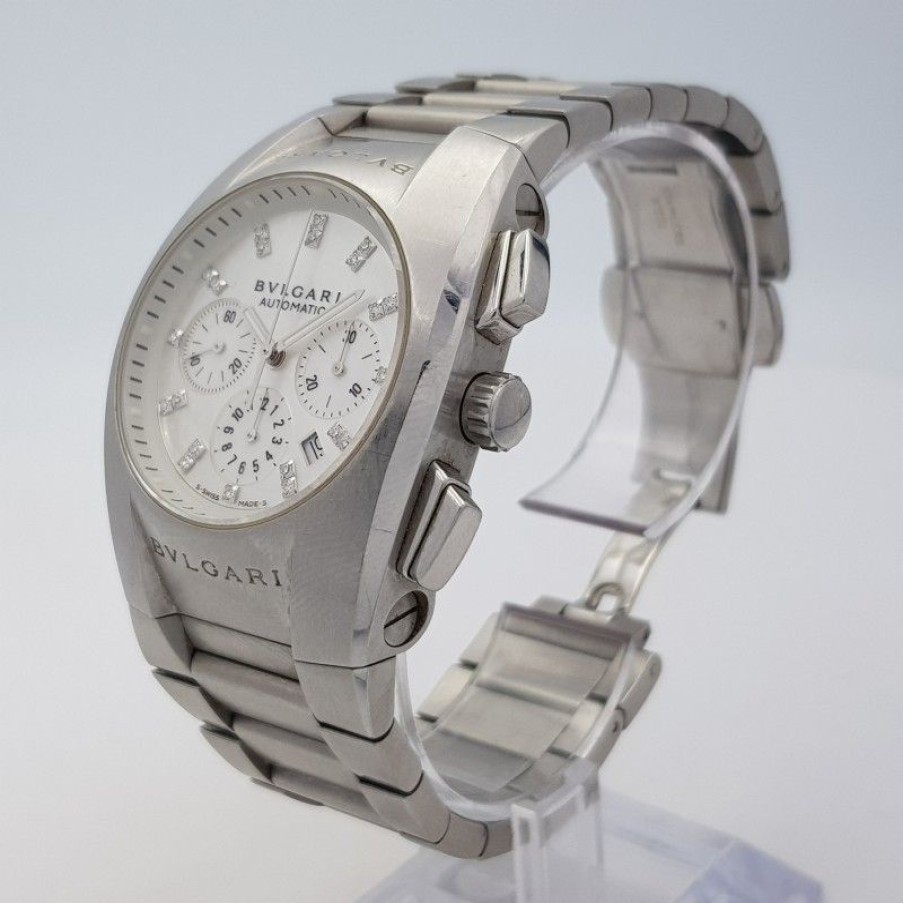 Used Watches BVLGARI | Bulgari Ergon Dial Mother Of Pearl Good Condition Stahl Steel Diam1086