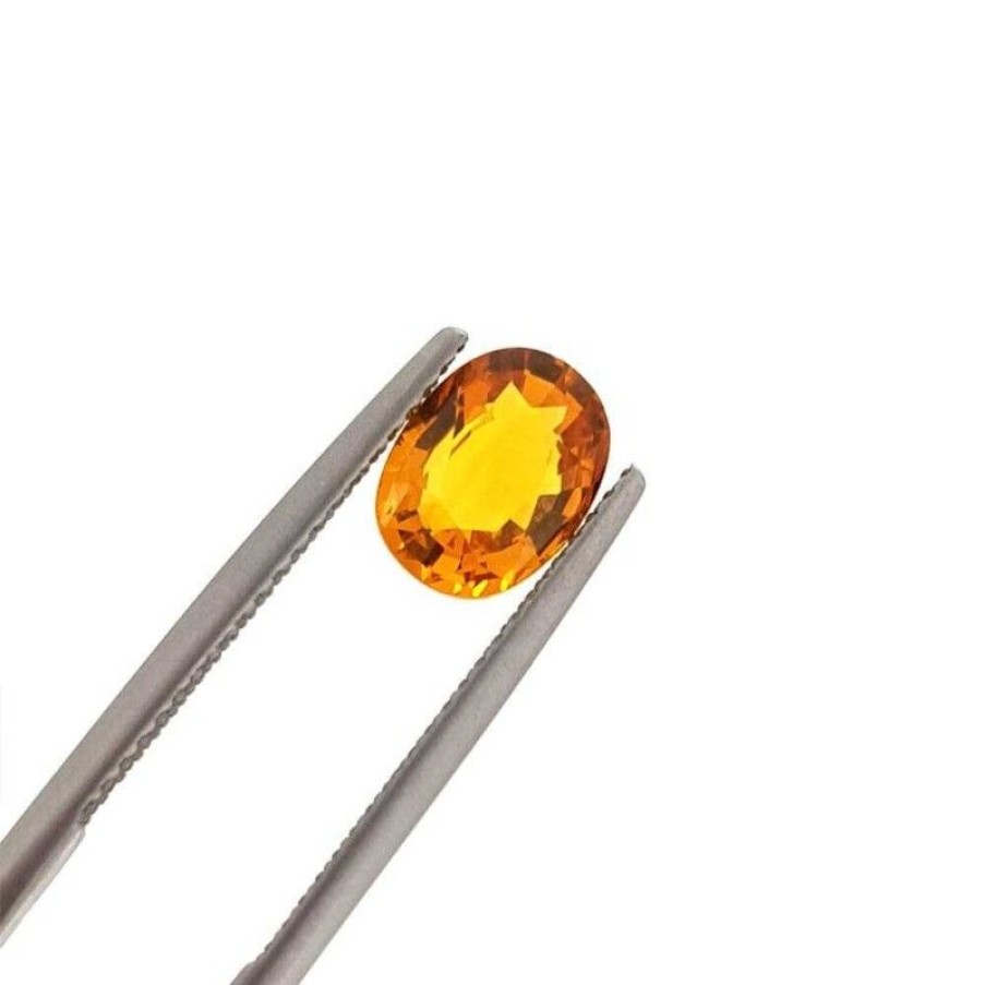 Gem Diamond Centre | Yellow Sapphire Oval Cut 0.40 Carat 54